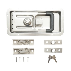 Incuietoare usa camion incastrat 16mm cu 2 chei din otel inoxidabil 270x130x23.5mm, DISUH03