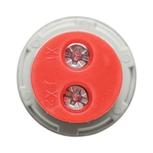 Indicator digital ampermetru LED rosu 50-500V AC Ø 22mm Breckner Germany, BRECKNER GERMANY, BK76660 - Img 4