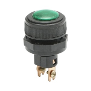 Indicator luminos verde 12V/10A–24V/5A cu 2 pini universal, AUTOSPEED, DISRM53