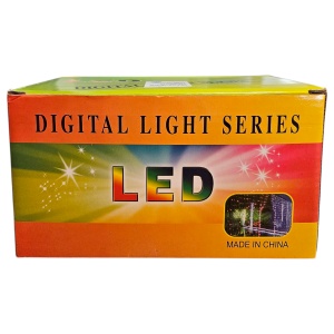 Instalație Crăciun Turturi – 15 m, 320 LED V5, Culoare Albastru, Fir Transparent, Perdea cu Franjuri, Interconectabilă, Interior/Exterior - Img 3