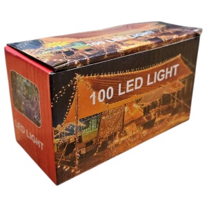 Instalaţie Luminoasă 100 LED – 6 m, fir alb, multicoloră pentru decoraţiuni de Crăciun