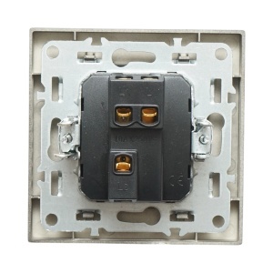 Intrerupator cap scara negru incastrat 220V, 10AX, ABS 80x80mm, DISRP36 - Img 3