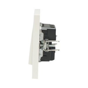 Intrerupator triplu alb incastrat 220V, 10AX, ABS 80x80mm, DISRP27 - Img 5