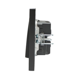 Intrerupator triplu negru incastrat 220V, 10AX, ABS 80x80mm, DISRP38 - Img 5