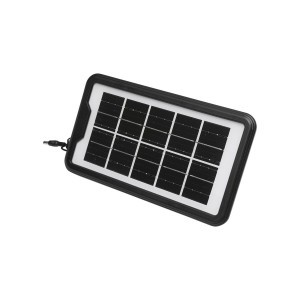 Kit iluminat portabil, LED, cu 3 becuri/proiector, panou solar si baterie, 3.7V, 4500Ah, pentru pescuit, camping, GD-8080, Cod: DISLK14, Gdplus - Img 4
