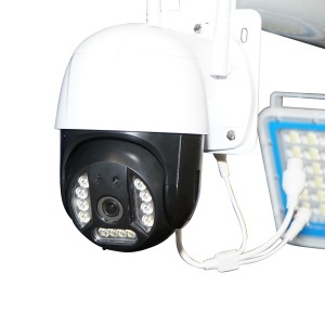Lampa LED 200W cu panou solar 50W si camera supraveghere WIFI , Cod: BK69683,Brand: BRECKNER GERMANY - Img 6