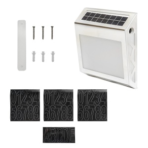 Lampa LED 8x0.2W cu afisare numar, panou solar 4V/0.6W si baterie 3,2V/500mAh, Cod: BK77057, Brand: BRECKNER GERMANY - Img 2