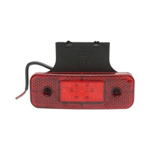 Lampa semnalizare laterala LED 12/24V rosie cu suport 115x40x15mm Breckner Germany, BK98682