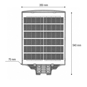 Lampa solara LED iluminat stradal 500W cu panou solar 15W, baterie LiFePO4 15000mAh, senzor miscare, telecomanda, prindere stalp IP66 Breckner Germany, BK00620 - Img 4