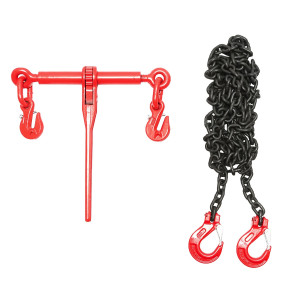 Lant ancorare pentru utilaje grele cu dispozitiv de tensionare pe clichet, greutate suportata 4T, lungime lant 4m, grosime zala fi 8mm, Cod: BK92730, Brand: BRECKNER GERMANY - Img 3