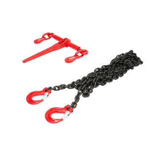 Lant ancorare pentru utilaje grele cu dispozitiv de tensionare pe clichet, greutate suportata 4T, lungime lant 6m, grosime zala fi 8mm, Cod: BK92731,Brand: BRECKNER GERMANY - Img 5