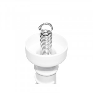 Maner poarta alb cu carlig si arc gard electric, Cod: M87Z659, Brand: MEZOFARM - Img 5