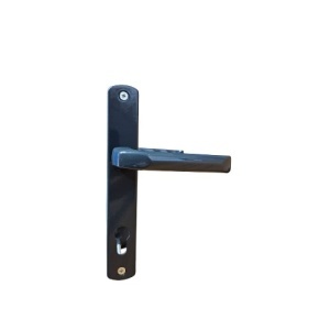 Maner usa, aluminiu, cu arc, latime sild 35mm, interax 85mm, antracit, reversibil, tija si suruburi incluse, Glasspandoor - Img 4