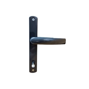 Maner usa, aluminiu, cu arc, latime sild 35mm, interax 92mm, antracit, reversibil, tija si suruburi incluse, Glasspandoor - Img 4