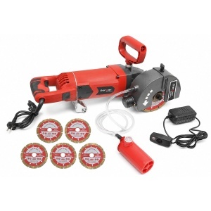 Masina de frezat caneluri pereti zidarie 2400W, 220V, 5 discuri 129mm, sistem racire apa, turatie 6500 r/min Breckner Germany, BRECKNER GERMANY, BK88830
