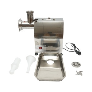 Masina de tocat carne electrica inox 2000W, 220V, capacitate 250 kg/h, adaptor carnati, 1 sita si 1 cutit incluse 410x240x450mm, DISVG64 - Img 2