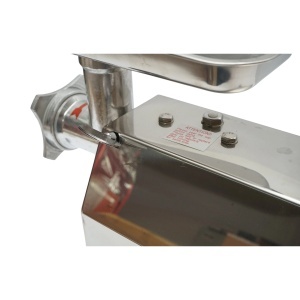 Masina de tocat carne electrica inox + aluminiu 1200W, 220V, capacitate 100 kg/h, adaptor carnati, 1 sita si 1 cutit incluse 340x185x365mm, DISVG61 - Img 11