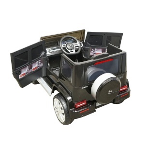 Masinuta electrica cu baterie 6V/7Ah si telecomanda pentru copii Mercedes G500 JJ2077 negru, DISLF37, LEAN CARS - Img 2