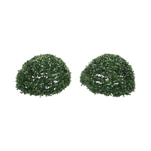 Minge decorativa artificiala verde cu frunze tip buxus 30cm, BK99238 - Img 2