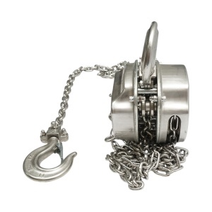 Palan manual inox cu lant 3m, sarcina maxima 1000 kg, carlig cu siguranta , Cod: BK76111,Breckner Germania - Img 5