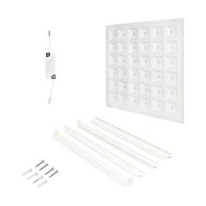 Panou LED, slim, 60W, 220V, IP20, 6500K, 595x595x20mm, pentru tavan casetat, Cod: BK69291R Echivalență: DISFM77, Breckner Germany - Img 2