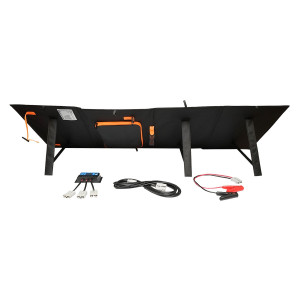 Panou solar 150W fotovoltaic monocristalin, pliabil tip valiza cu regulator de tensiune 12V/20A, Cod: BK77551, Brand: BRECKNER GERMANY - Img 3