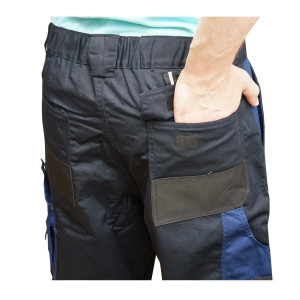 Pantaloni de lucru, poliester cu bumbac, albastru navy, L, Cod: BK77216, Brand: BRECKNER GERMANY - Img 7