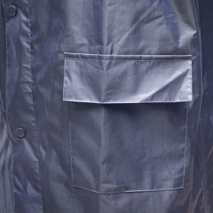 Pelerina cu gluga impermeabila XL din poliester cu membrana PVC fante de aerisire, 2 buzunare si fermoar navy blue, Cod: BK77397, Germany - Img 5