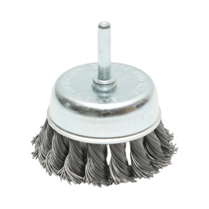 Perie sarma cupa cu fir rasucit 75mm, tija 6mm, max. 4500rpm Breckner Germany, BRECKNER GERMANY, BK88211