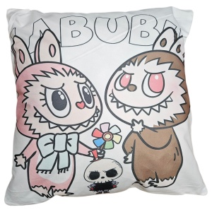 Pernă Decorativă Labubu 45×45 cm – Față de Pernă + Umplutură (Model 5)