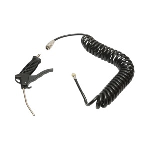 Pistol suflat aer comprimat cu duza 120mm, furtun spiralat 5m si cupla rapida mama 1/4, DISRK67 - Img 2