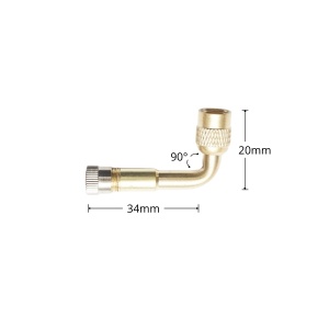 Prelungitor valva roata 90 grade, lungime 34mm, DISRL71