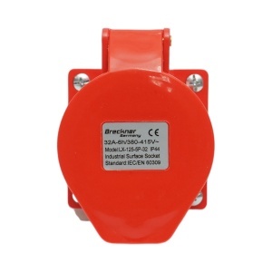 Priza industriala aparenta trifazica 32A, 380V, IP44, 6H , Cod: DISMR11, BRECKNER GERMANIA - Img 4