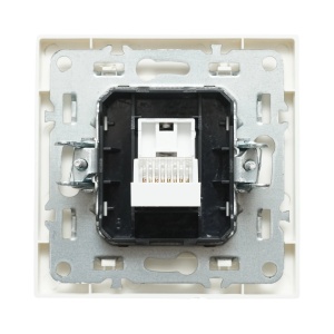 Priza internet RJ45 alba incastrata ABS 80x80mm, DISRP34 - Img 3