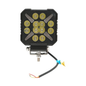 Proiector patrat LED cu DRL 9-36V, 20W alb-galben, carcasa aluminiu 103x105x33mm IP68 Breckner Germany, BRECKNER GERMANY, BK91003