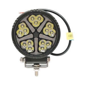 Proiector rotund LED cu DRL 9-36V, 19W alb-galben, carcasa aluminiu 108x108x38mm IP68 Breckner Germany, BRECKNER GERMANY, BK91016