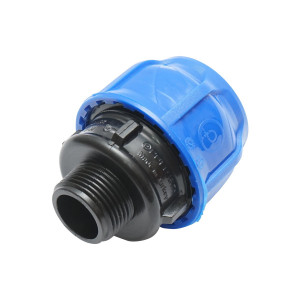 Racord compresiune, cu filet exterior, D40mmx 1 toll, PN16, pentru sisteme de irigatii, Cod: DISLV45, Poelsan - Img 2