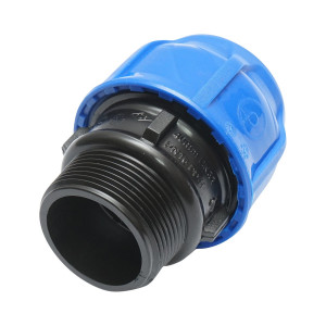 Racord compresiune, cu filet exterior, D40mmx11/2 toll, PN16, pentru sisteme irigatii, Cod: DISLV47, Poelsan - Img 4