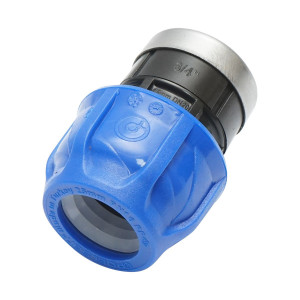 Racord compresiune, cu filet interior, D25mmx3/4 toll, PN16, pentru sisteme irigatii, Cod: DISLV49, Poelsan - Img 3