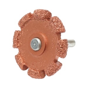 Roata abraziva polizat anvelope 50x7mm, granulatie K36, tija hexagonala 3/8 inch, DISVH65