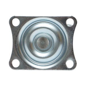 Roata pivotanta 50x22mm fara frana, polipropilena alba, placa otel 58x47mm 30kg, DISVF88 - Img 7