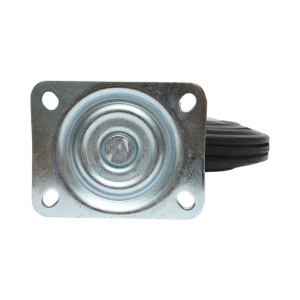 Roata pivotanta industriala 200x44mm fara frana, cauciuc plin negru, placa otel 135x105mm 140kg, DISVF59 - Img 7