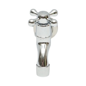 Robinet apa de serviciu, montaj perete, otel inoxidabil, crom lucios, Cod: DISSY45 - Img 5