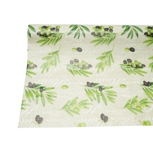 Rola fata de masa decorativa PVC 1.37x20m, grosime 0.18mm, textil 45 g/mp, model mediteranean Breckner Germany - Img 5
