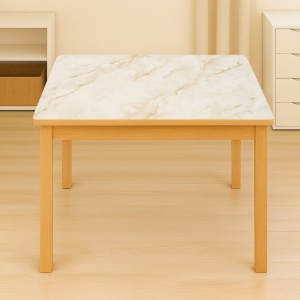 Rola folie protectie masa decorativa PVC siliconizat 0.8x20m, grosime 1.2mm, model marmura natur Breckner Germany - Img 3