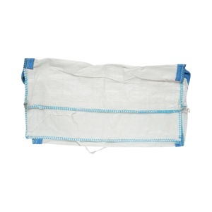 Sac big bag 95x95x120cm alb, capacitate 1500kg, tip U-Panel nelaminat, fund plan, top fusta 85cm, DISUX04 - Img 4