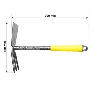 Sapaliga dubla de gradina din otel carbon 180x300mm, maner ergonomic PP Crownman, BK00412 - Img 2