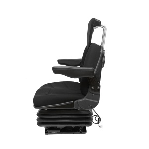 Scaun pentru tractor, negru, reglabil cu cotiera, tetiera si suspensie aer 12-24V, Cod: DISLW14, - Img 3