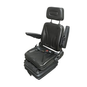 Scaun universal reglabil pe greutate 50-130Kg, cotiere si spatar rabatabil 50-90° pentru tractor, utilaje agricole, industriale, stivuitor, Cod: DISLX78, - Img 1