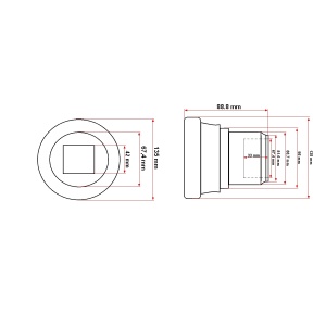 Semimosor lagar disc cu patrat de 41mm model nou mare pentru Vogel Noot, KONIG TRAKTOREN, DISTC51 - Img 7